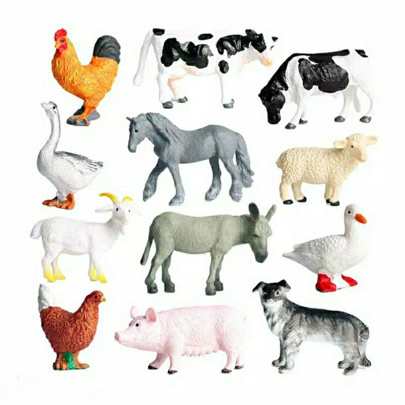 Jual Miniatur Farm Animal 1 Set 12 Pcs (Mini) - SAFARI LTD / TOOBS ...