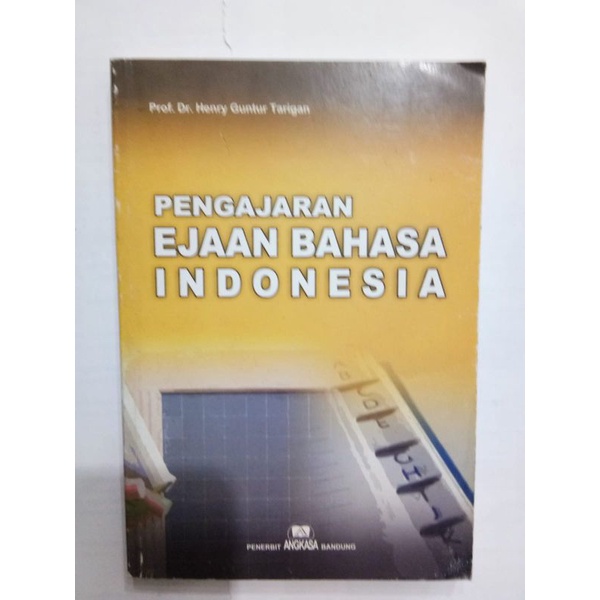 Jual Pengajaran Ejaan Bahasa Indonesia Henry Guntur Tarigan Shopee