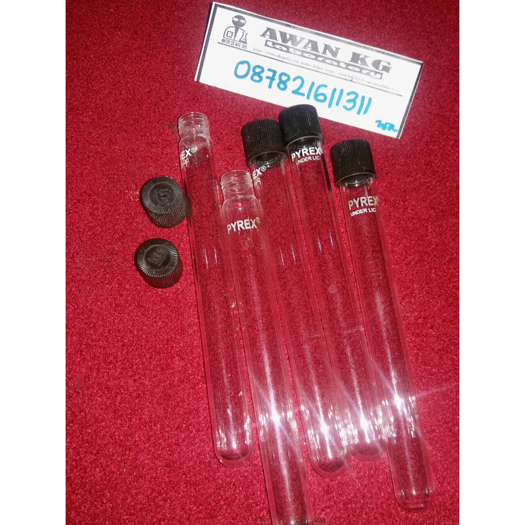 Jual Tabung Reaksi Pyrex 16x150ml Tutup Derat Ulir Autoclave Tube