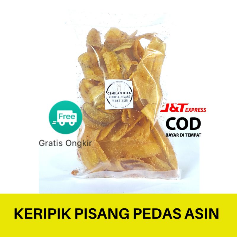 Jual Cemilan Keripik Pisang Pedas Asin Kripik Pisang Jajanan