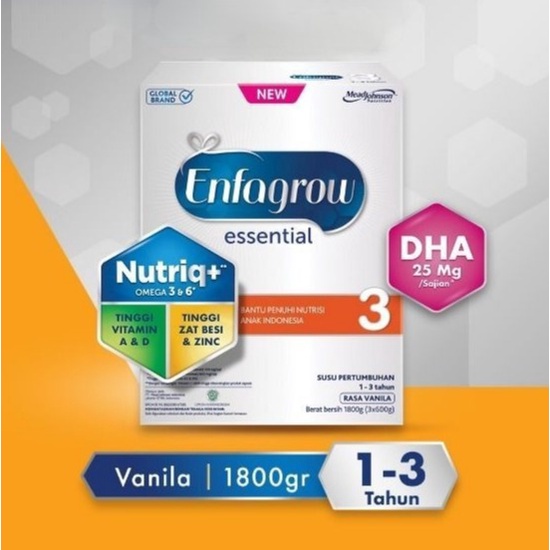 Jual MEAD JOHNSON Enfagrow Essential 3 Susu Formula 13 Tahun 1800 gr