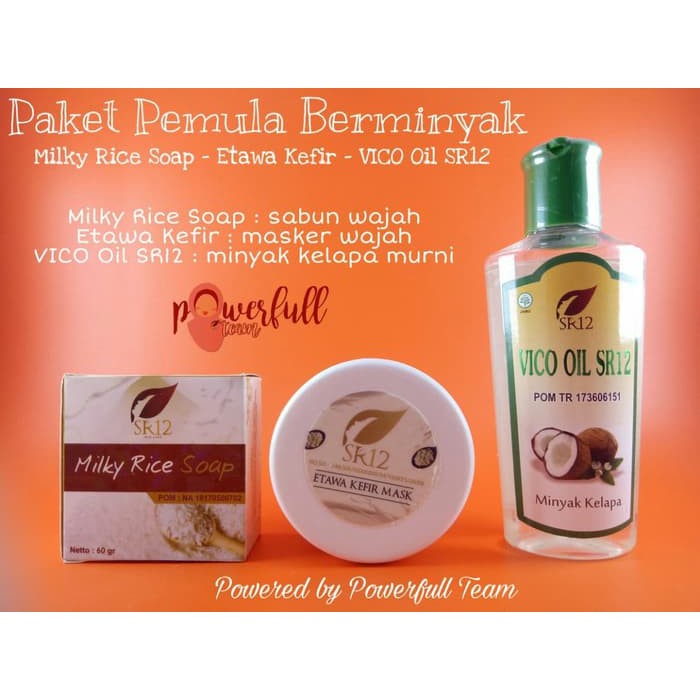 Jual PAKET PEMULA SR12 KULIT BERMINYAK DAN BERJERAWAT Original dan