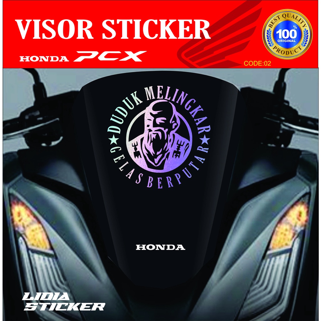 Jual STICKER PCX VISOR GAMBAR ORANG TUA | Shopee Indonesia