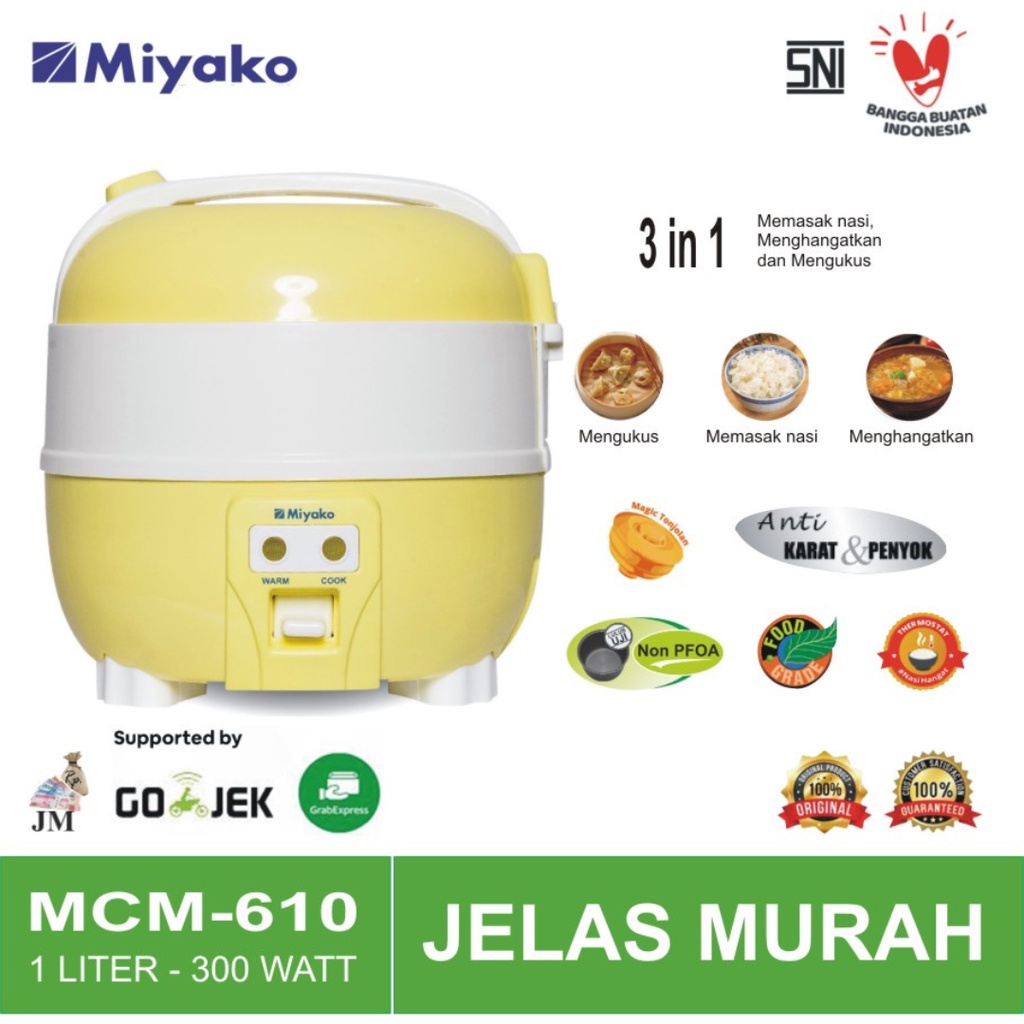 Jual Magicom 1 Liter 3in1 Miyako MCM610 / MCM-610 / MCM 610 - Garansi ...