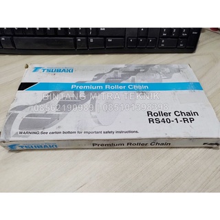 Jual PREMIUM ROLLER CHAIN TSUBAKI RS40-1-RP RANTAI TSUBAKI RS40 1 RP ...