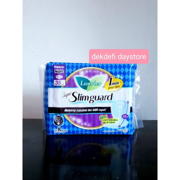 Jual Laurier Super Slimguard Heavy Night Wing 35cm | Shopee Indonesia