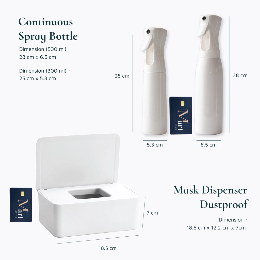 Jual BYE BYE BACTERIA Bundle - Tempat Kotak Tisu + Botol Continuous ...