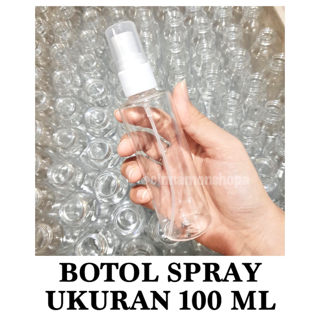 Jual BOTOL SPRAY 100ml / FLIPTOP 100ml PLASTIK TEBAL Untuk ALKOHOL ...