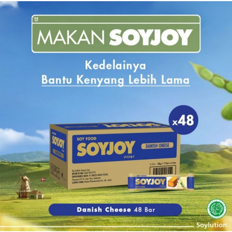 Jual SOYJOY DANISH CHEESE 28 gr, isi 1 Karton 48 Bar Shopee Indonesia