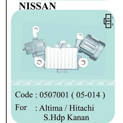Jual Ic Regulator Alternator Nissan Altima Opel Corsa Astra 12V RH 05 ...