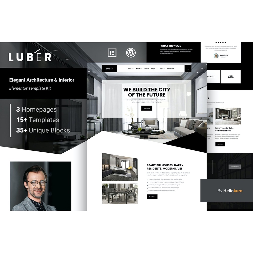 Jual SOURCE CODE Luber - Elegant Architecture & Interior Elementor ...