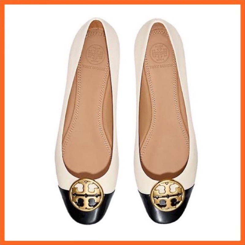 Flat shoes Tory Burch - Leather Chelsea cap-toe flat shoes - 46882100