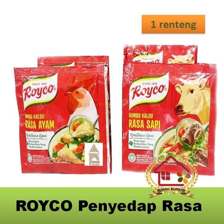 Jual (12 sachet x 1 renteng) ROYCO Bumbu Penyedap Rasa Instant Dengan ...