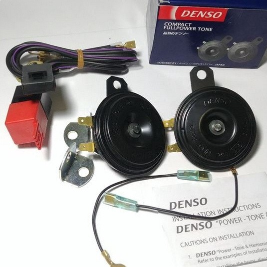 Jual Klakson Denso Disc Double 1 Set Komplit Relay Dan Kabel Dan