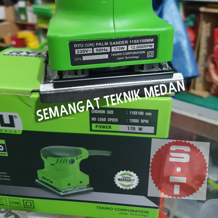 Jual RPS110 MESIN AMPLAS SANDER KERTAS PASIR PERSEGI SEGI EMPAT RYU RPS ...