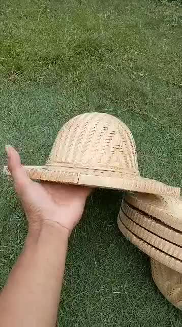 Jual 5 Biji TOPI BAMBU Lapisan 2 Anyaman (Capil/peneduh kepala dari ...