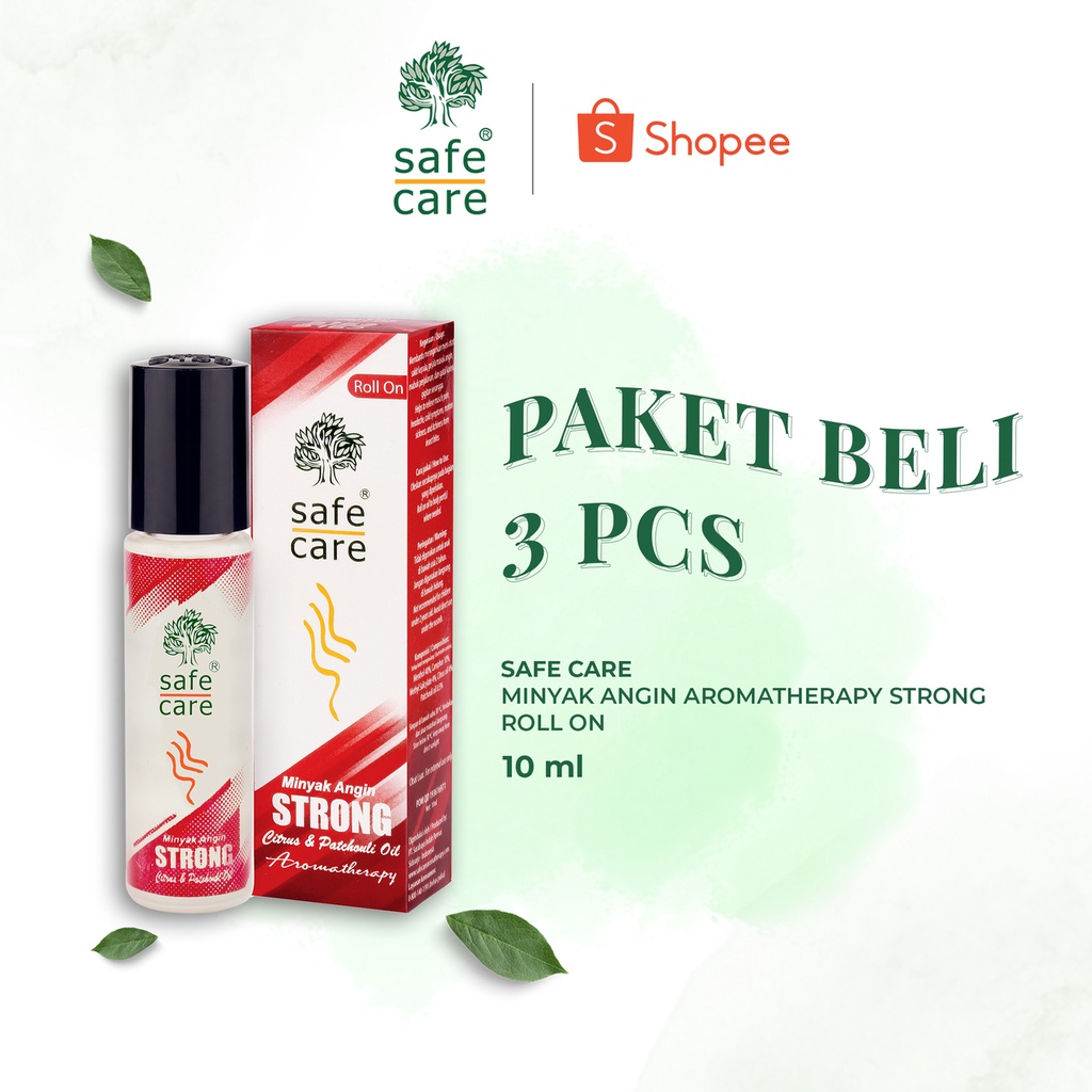 Jual Paket Beli 3 Pcs Safe Care Minyak Angin Aromatherapy Strong Roll On 10 Ml Shopee Indonesia 7686