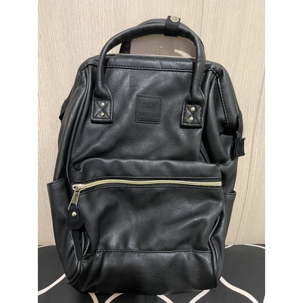 Black Leather Anello Faux Leather Anello New Premium Tote Bag (Black)  The  Planet Traveller