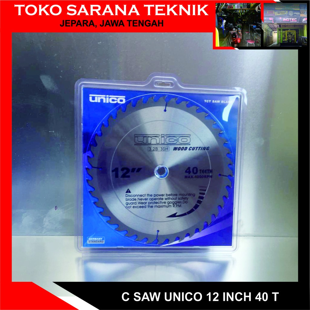 Jual Mata Gergaji Potong Kayu Serkel Inch X T Thin Unico Circular Saw Blade X T Unico