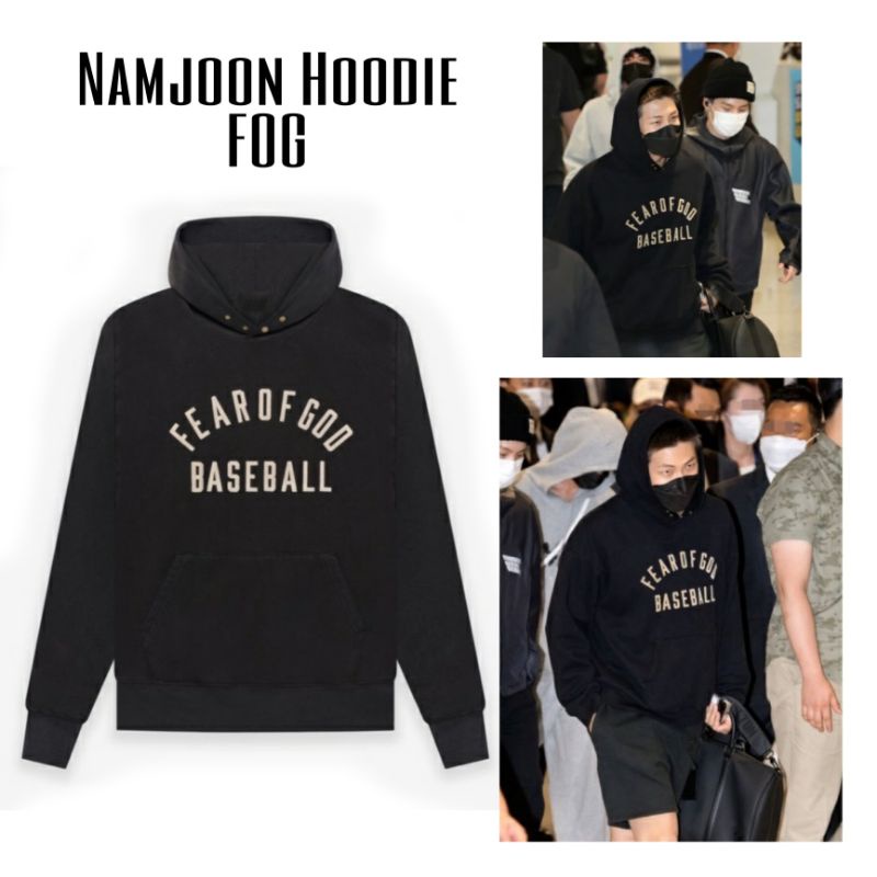 NEW Hoodie pria wanita FEAR OF GOD Taeyong Renjun Nct RM BASEBALL Namjoon  BIGSIZE OVERSIZE Unisex Sweatshirt KPop Jaket RM FOG FG Jumbo TERLARIS