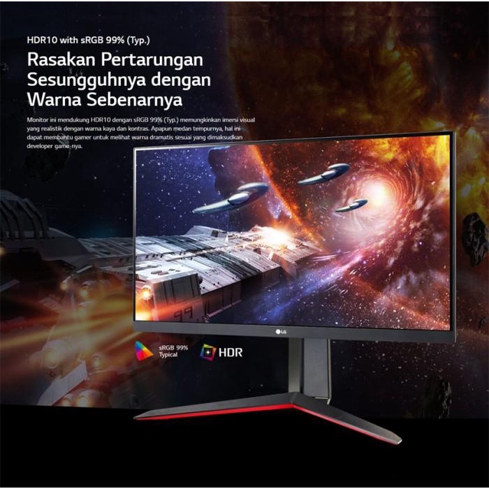 Jual LG 24GN650 B 24" UltraGear FHD 144Hz 1ms FreeSync IPS Gaming ...