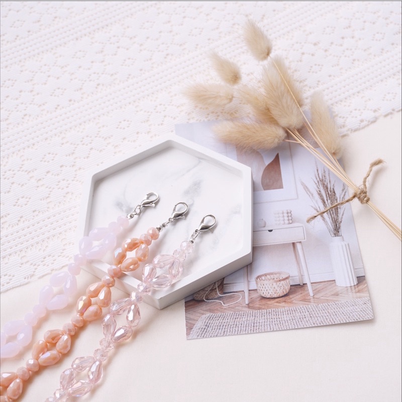 Jual CONNECTOR MASKER ROUND BEADED (PENGAIT MASKER) - PINK EDITION ...