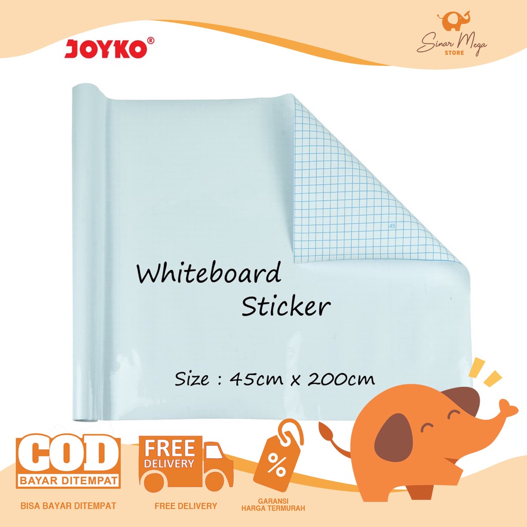 Jual Joyko Whiteboard Sticker WBSK-150 / Stiker Papan Tulis Putih Murah ...