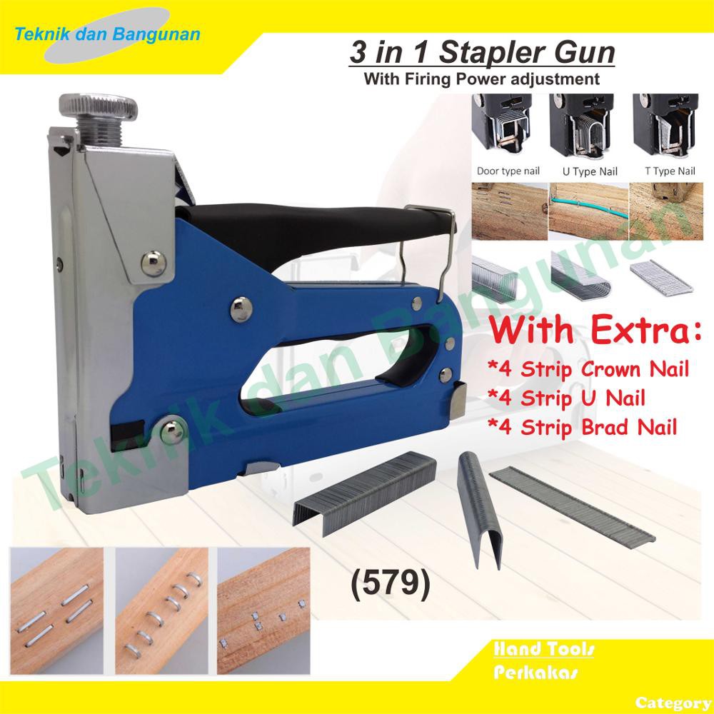 Jual Staple Gun/Gun Tacker 3 in 1 (579) | Shopee Indonesia