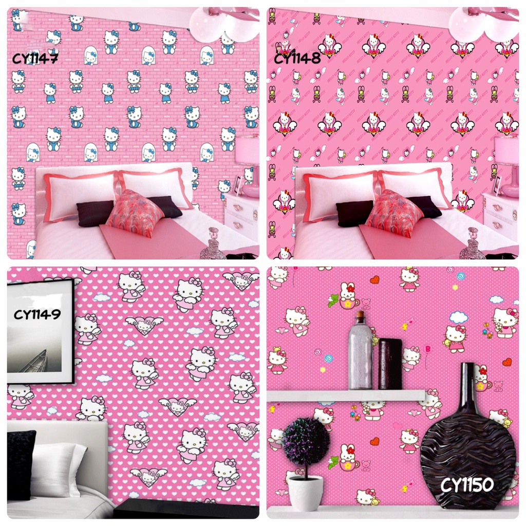 Jual Wallpaper Stiker Dinding Kamar Tidur Wallstiker 45cm x 8m Stiker