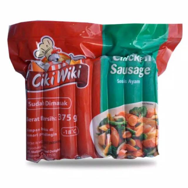 Jual SOSIS CIKI WIKI 375GR ISI 15 || Frozen Food Bandung Sosis Ayam ...