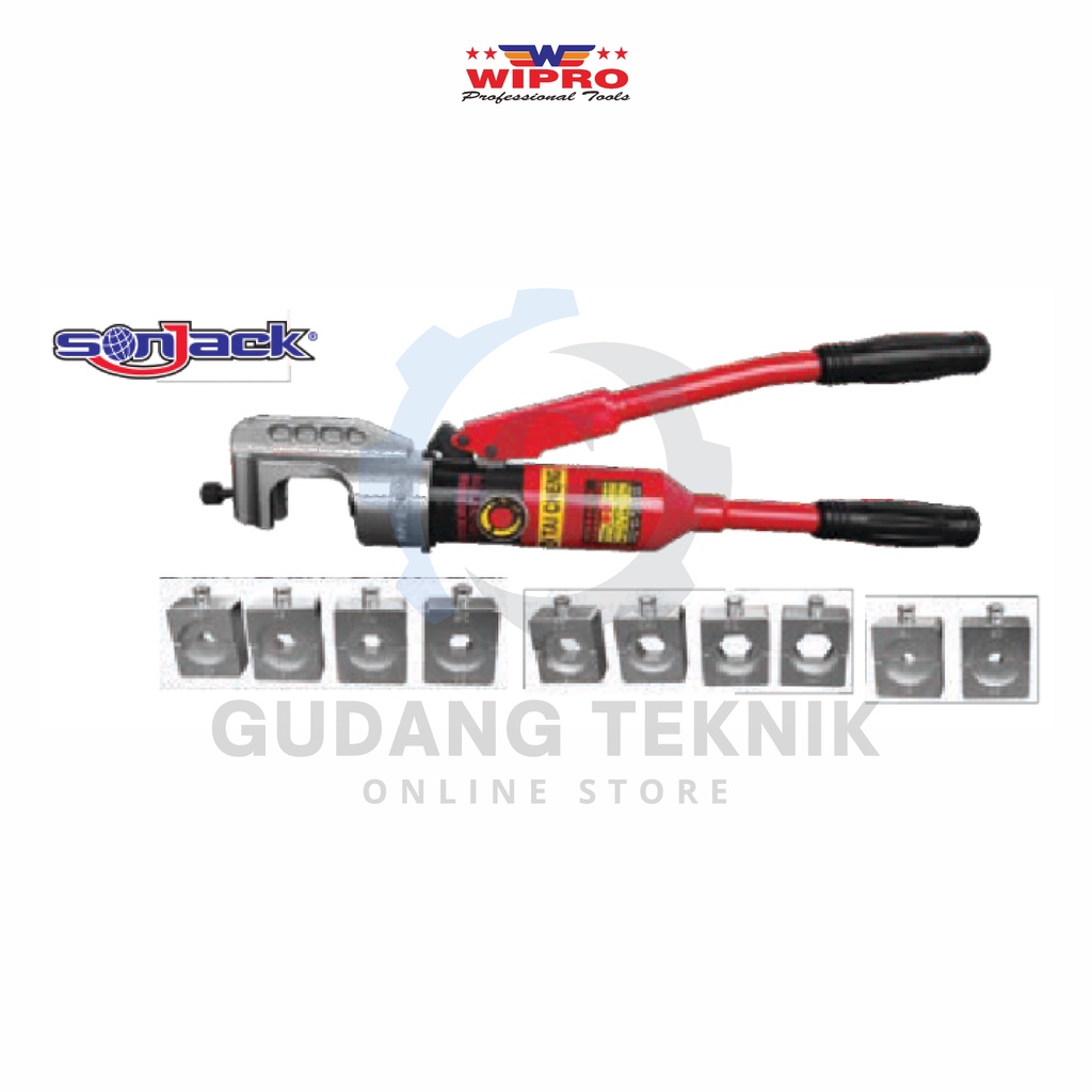 Jual Tang Press Skun Hidrolik Sonjack Set Wipro Sj Tang Skun