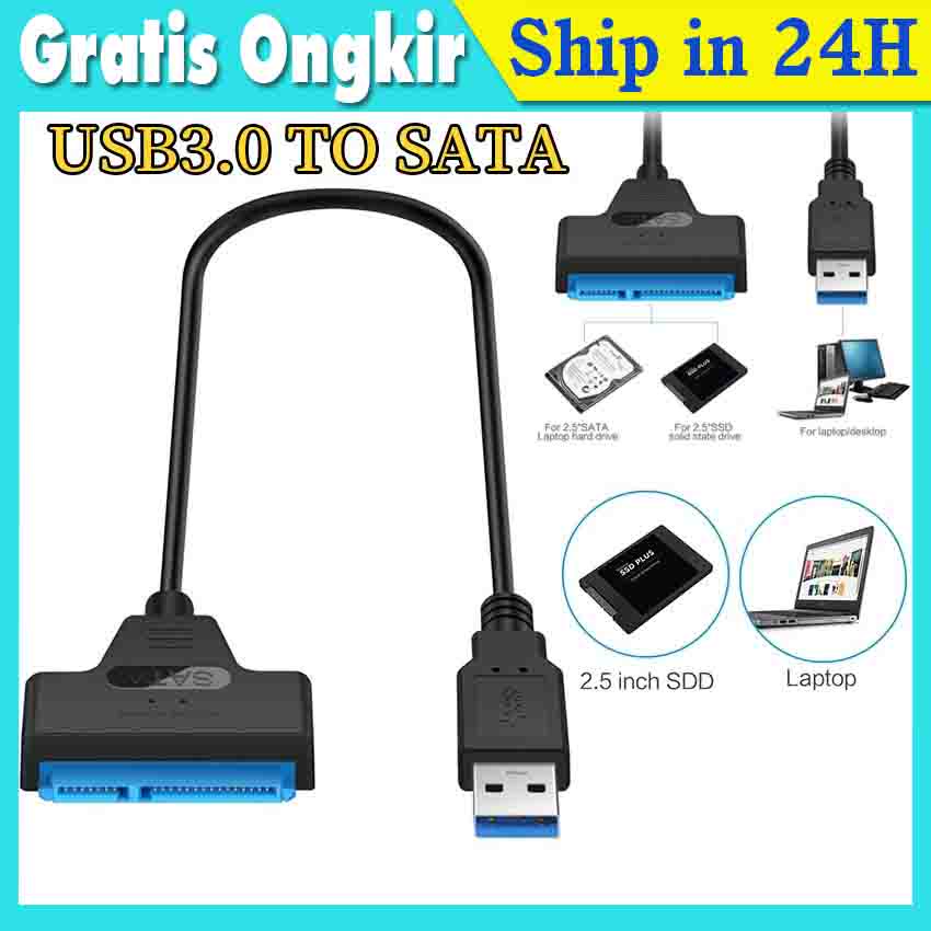 Jual kabel sata to usb 3.0 converter adapter untuk HDD 2.5Inch SSD