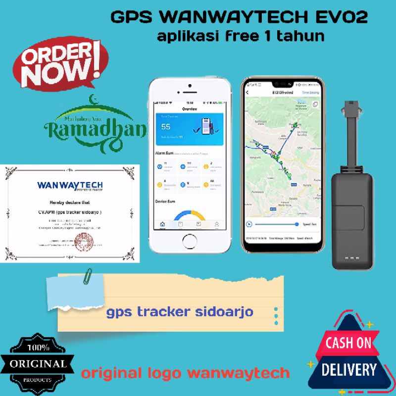 Jual gps tracker ev02 bisa matikan mesin free aplikasi wanwaytrack Shopee Indonesia
