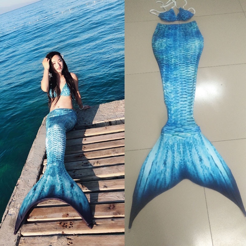 Jual Preorder Customized Women Mermaid Tail For Swimming With Monofin