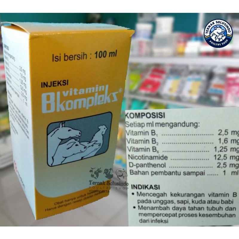 Jual Injeksi Vitamin B Kompleks 100 ML | Shopee Indonesia