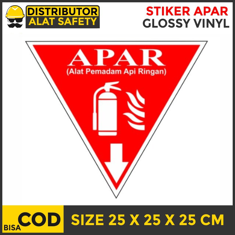 Jual Sticker Segitiga Apar Alat Pemadam Api X Cm Jogja Solo Semarang Shopee Indonesia