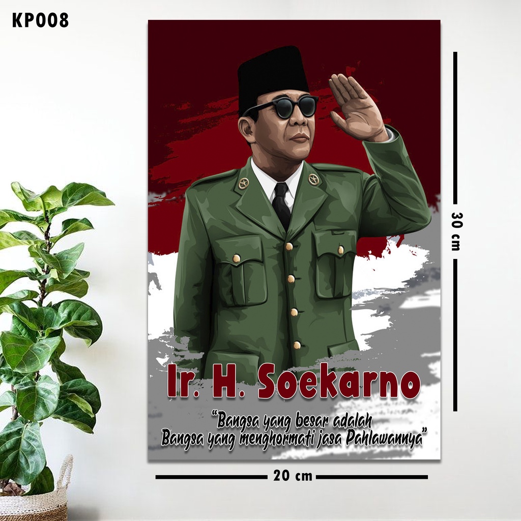 Jual Poster Kayu Poster Bung Karno Hiasan Dinding Hiasan Ruangan ...