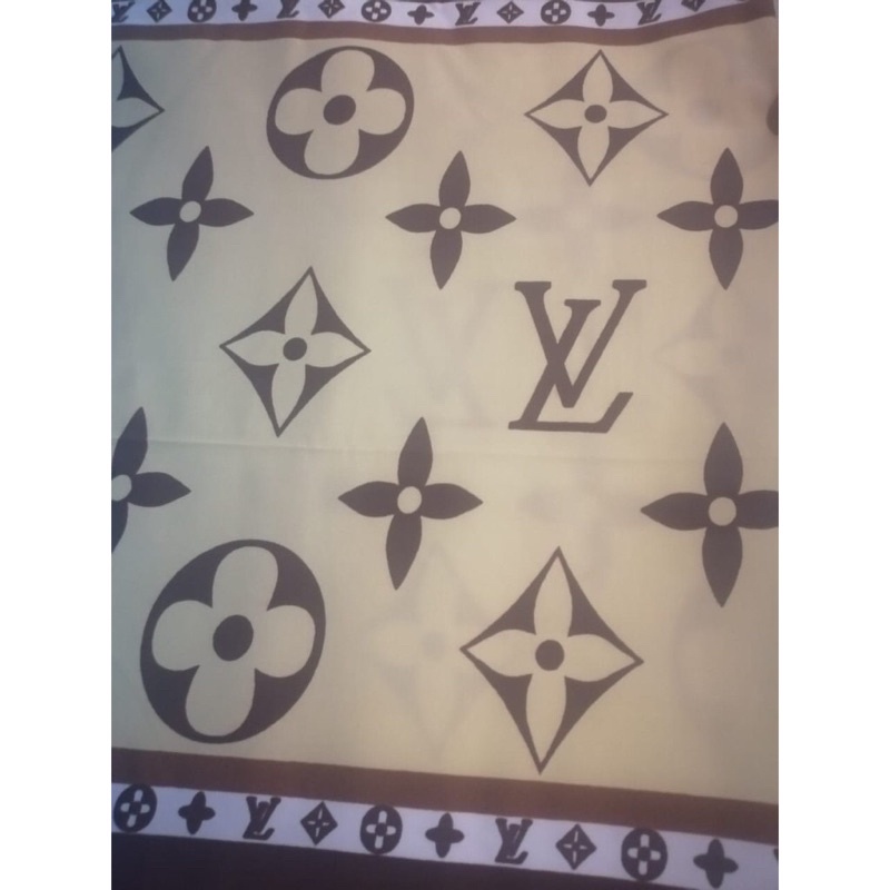 Jual KAIN KATUN MIKROTEX motif LV atau Louis Vuitton