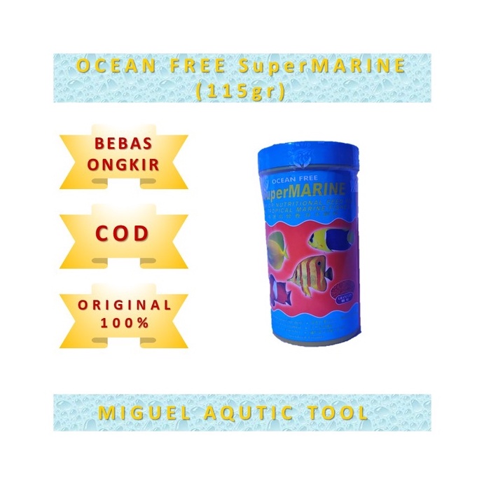 Jual Makanan Ikan Laut OCEAN FREE SUPER MARINE 115 GR Shopee Indonesia