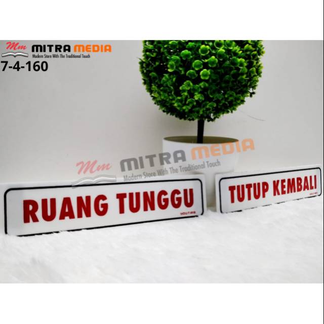 Jual TULISAN ACRYLIC RUANG TUNGGU & TUTUP KEMBALI | Shopee Indonesia