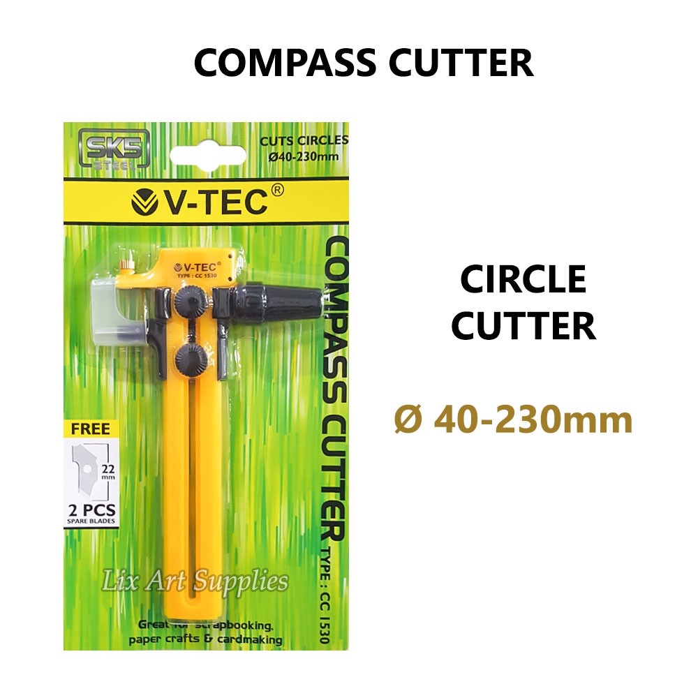 Jual V-TEC Compass Cutter / Circle Cutter CC-1530 / Pemotong Lingkaran ...