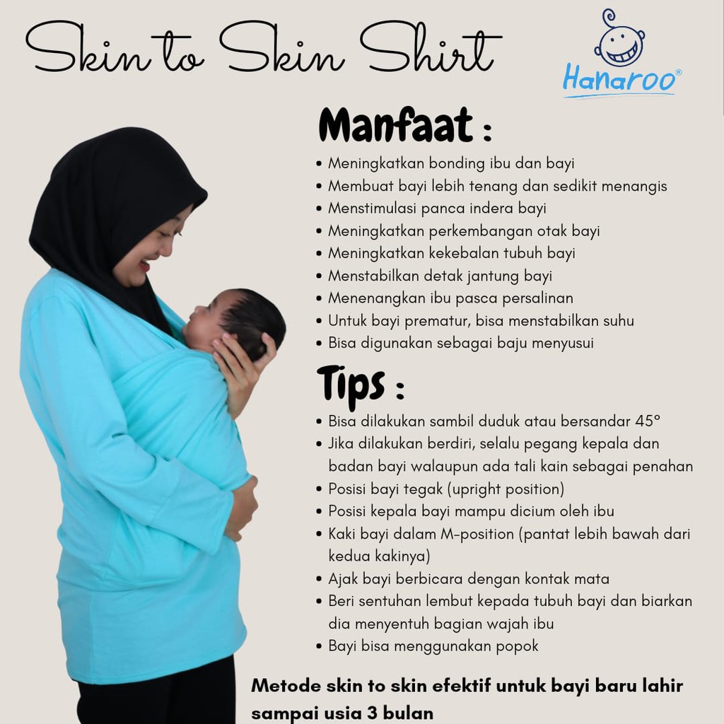 Jual Hanaroo Baju Skin To Skin Shirt Newborn | Shopee Indonesia