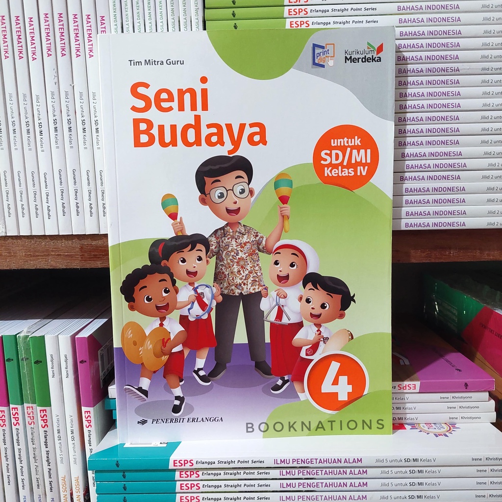 Jual Buku Seni Budaya Kelas Sd Mi Erlangga Kurikulum Merdeka