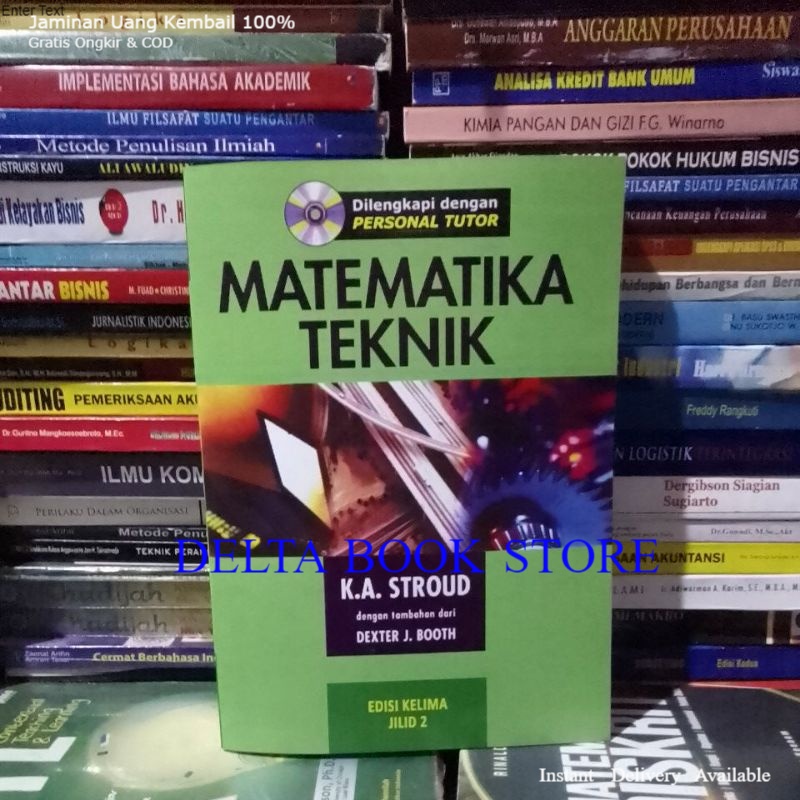 Jual Matematika Teknik Edisi 5 Kelima Jilid 2 By K A Stroud Shopee