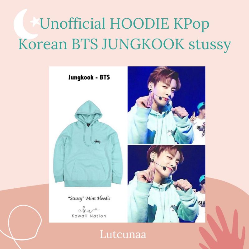 Jungkook stussy discount hoodie