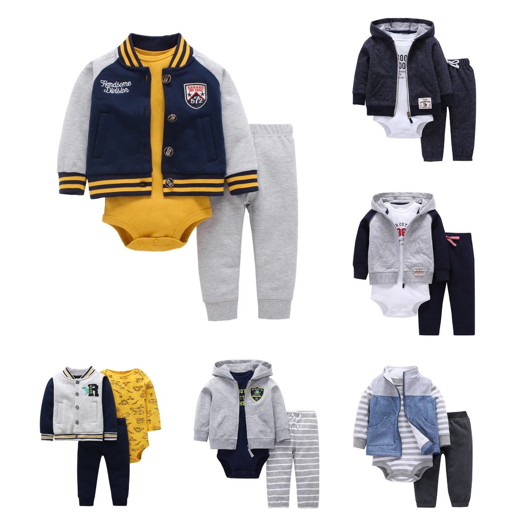 Jual Babymontel Baju Bayi Pakaian Bayi Jaket Bayi Laki Laki 3 In