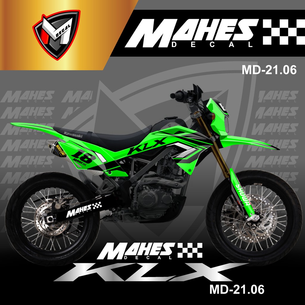 Jual Decal Sticker Motor Cross KLX 150 BF Fullbody - Stiker KLX BF / G ...