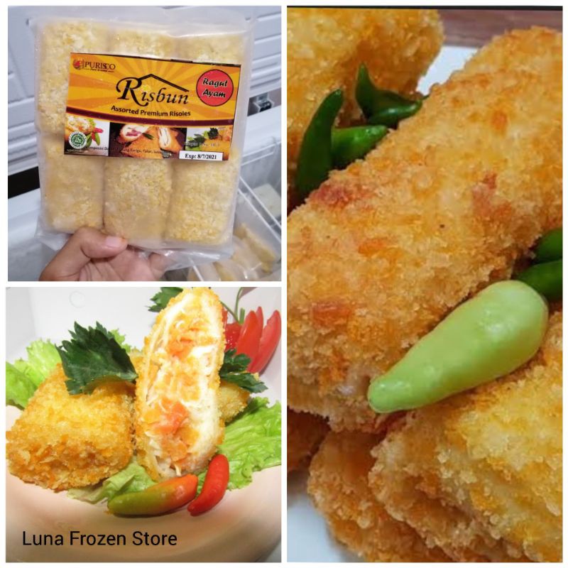 Jual Risoles Ragout Ayam isi 6 / risbun risol ragut ragouth frozen food ...