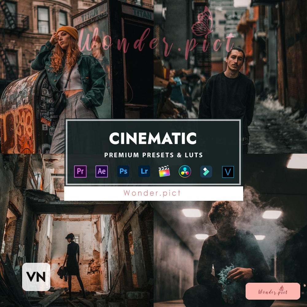 Jual CINEMATIC Filter Foto dan Video Luts Lut VN Premiere Pro Final