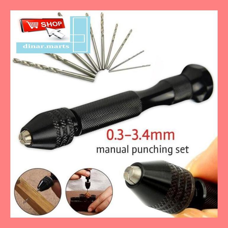 Jual Dinnykub Raja Bor Tangan Manual Serbaguna Mini Hand Drill Bonus